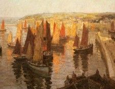 Williams Terrick Red And Gold Brixham. , Terrick