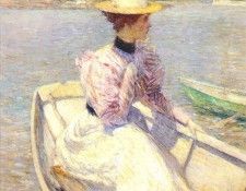 hassam the white dory (gloucester) 1895. , 