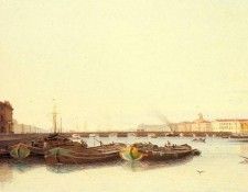 Weretshchagin Piotr Petrovitch A View Of St Petersburg.    (1836-1886)