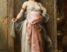 Jeune Orientale au brule parfums. Tanoux,  Adriene
