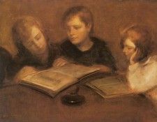 Carriere Eugene Girls Reading. , 