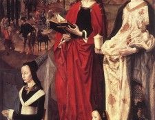 The Portinari Triptych ca 1475 Right panel (Sts Margaret And Mary Magdalene With Maria Portinari). ����, ���� ��� ���