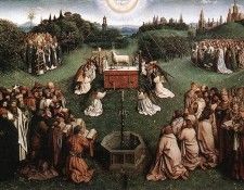 Eyck Jan van The Ghent Altarpiece Adoration of the Lamb. ,  