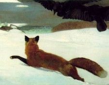 HOMER THE FOX HUNT 1893 PENSYLVANIA ACADEMY OF THE FINE ARTS. �����, �������