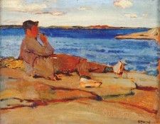 varley peter sandiford at split rock, georgian bay 1922. 