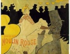 Toulouse-Lautrec Moulin Rouge  La Goulue, lithografie, 1891,. �����-������, ���� ��