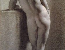 Proud-hon Pierre Paul Standing Female Nude Seen from the Back. , -
