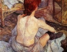 Toulouse-Lautrec de Henri After bathing Sun. -,  