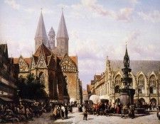 Springer Cornelis Altstadtmarkt in Brunswijk Sun. Springer, 
