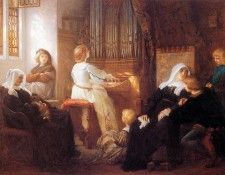 Cabanel Alexandre The choirmasters widow Sun. , 