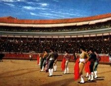 Plaza de Toros The Entry of the Bull. , -