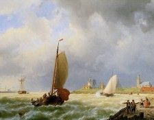 Koekkoek Jan H Ships for the coast. Koekkoek, 