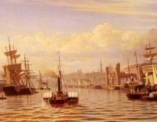 Eckardt Christian Shipping On The River Tyne  Newcastle. , 
