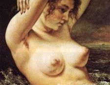 Courbet Woman in the Waves (1868). , 
