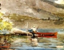 Homer Winslow The Red Canoe2. , 