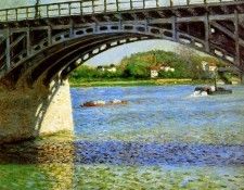 Caillebotte Gustave The bridge of Argentueil Sun. , 