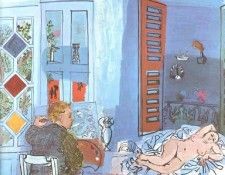 Dufy The Artist and His Model in the Studio at Le Havre, 192. , 
