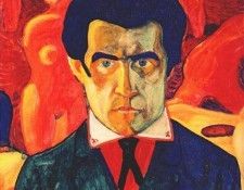 malevich self-portrait i c1908-9. , 