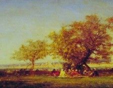 On the Banks of the Bosphorus. Ziem, 