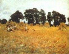sargent reapers resting in a wheatfield c1888. ��������,