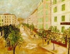 Utrillo Street at Corte, Corsica, 1913, 60.8x80.7 cm, NG Was. , 