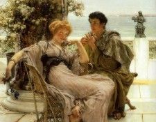 Alma Tadema Courtship the Proposal. - 