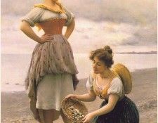 deBlaasEugene-GatheringShells-sj. Blaas,  