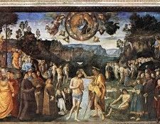 Perugino Pietro Baptism of Christ c1482. ���������, ������