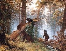 Shishkin Ivan Morning in the Pine tree Forest 1889. ,  