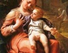 Correggio Madonna della Cesta, National Gallery, London.. 