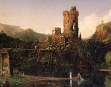 Cole Thomas Landscape Composition Italian Scenery. , 