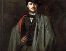 Bildnis des Malers Baron Jessenack von Bela. Steffeck, 