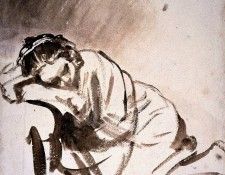 Rijn van Rembrandt Hendrickje sleeping Sun 2. ,  