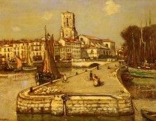 Rafaelli Jean Francois A Sunlit Port. , -