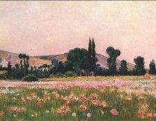wendel flowering fields, giverny 1889. 