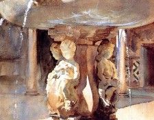 Sargent John Singer Spanish Fountain. ,  