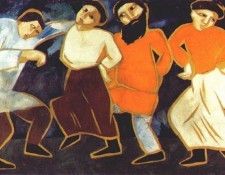 goncharova peasants dancing 1911. , 