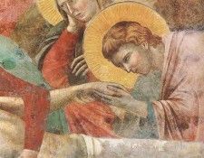 Giotto Scenes from the New Testament. Lamentation, Detalj, f. ������ �� �������