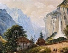 Knip Henri A Mountainous Landscape. Knip, 