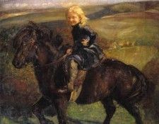 Miss Elizabeth Williamson on a Pony, 1906. ����������, ���� �����