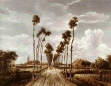 Hobbema Meyndert The Alley at Middelharnis. �������, Meindert