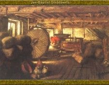 PO Vp S1 27 Jan-Baptist Stobbaerts-Interieur de moulin. Stobbaerts, -