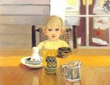 porter katie at the table c1953. Fairfield Porter