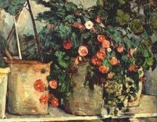 cezanne still life with petunias c1879-80. , 