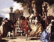 TIEPOLO Giovanni Domenico Ball In The Country. ,  