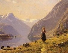 Dahl%20Hans%20(Norwegian)%201849%20to%201937%20By%20The%20FJord%20O C%2049.5%20by%2067.3%20cm. , 