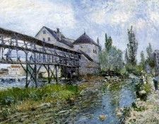 Sisley Provenchers mill at Moret, 1883, 54x73 cm, Museum Bo. , 