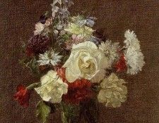 Fantin Latour Henri Mixed Flowers. -, ---