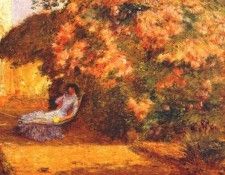 hassam under the lilacs c1887-9. ������, ������