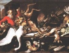 SNYDERS Frans Still Life With Dead Game Fruits And Vegetables In A market. ���������, �����